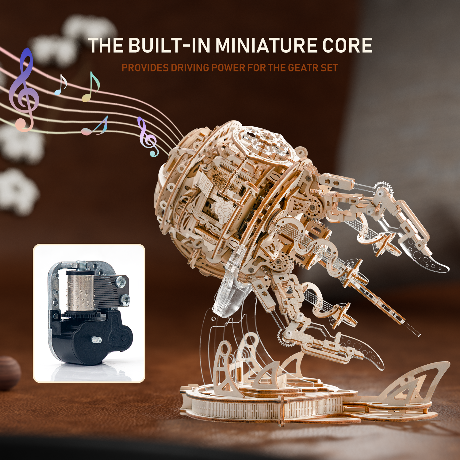 RUIFAM 3D Wooden Puzzles for Adults, 3D Puzzle Model Aurora Jellyfish Toys Building Kits, DIY Wood Crafts Cool Toy Hobbies for Men Women, Creative Assembly Gifts